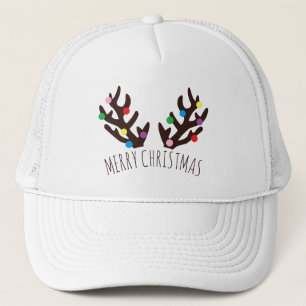 Festive Reindeer Antlers, Christmas Trucker Hat