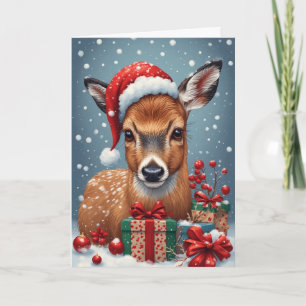 Festive Reindeer Card