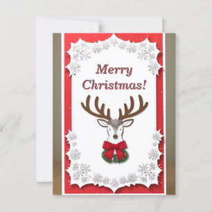 Festive Reindeer Christmas Card