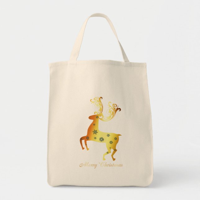 Festive Reindeer Christmas - Perfect for Holiday C Tote Bag (Front)
