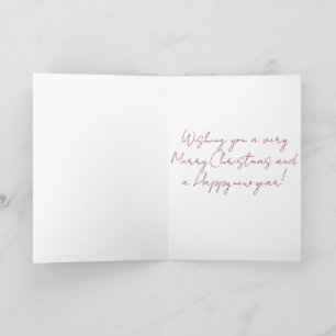 Festive Reindeer Christmas Shower Curtain Card