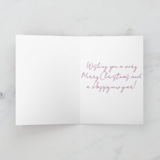 Festive Reindeer Christmas Shower Curtain Card