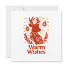 Festive Reindeer Holiday Card