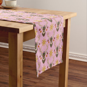 Festive Reindeer Short Table Runner