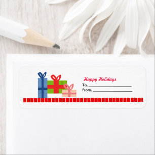 Festive Return Address Label