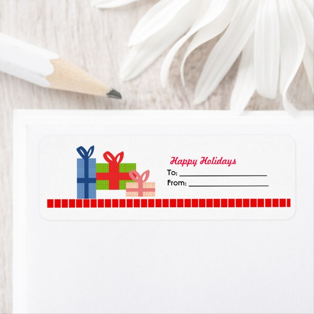 Festive Return Address Label (Insitu)
