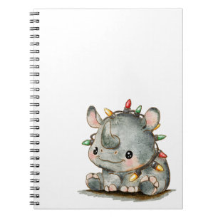 Festive Rhino Notebook