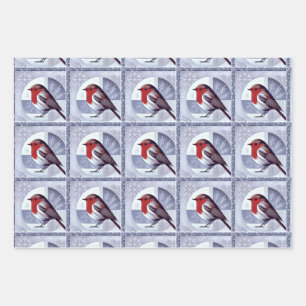 Festive Robin Christmas Design multipack Wrapping Paper Sheet