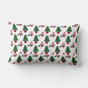 Festive Santa Christmas Throw Pillow Cosy