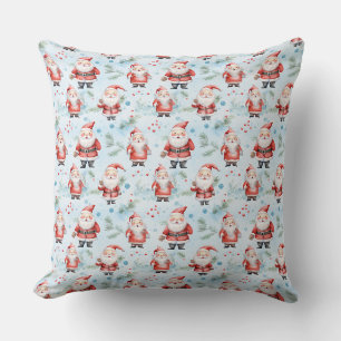 Festive Santa Claus Christmas Pattern Cushion