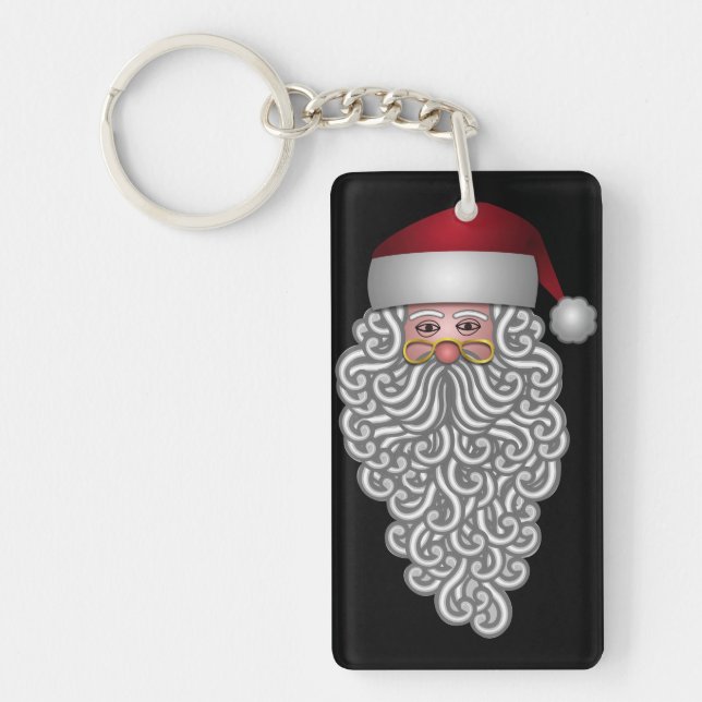 Festive Santa Key Ring (Front)