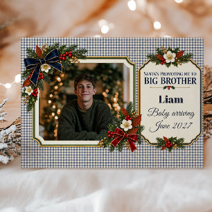 Festive Santa’s Promoting Me to Big Brother Photo Holiday Card