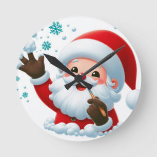 Festive Santa Wall Clock