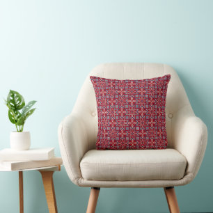 Festive Scandinavian Sweater Pattern Cushion