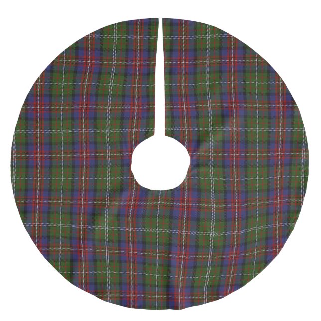 Festive Scottish Hargis Plaid Tree Skirt (Front)