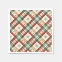 Festive Scottish Tartan Plaid Holiday Pattern Art