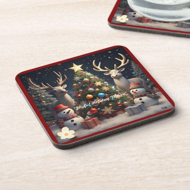 "Festive Seasonal Fun" Coaster (Left Side)