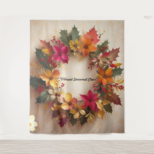 "Festive Seasonal Fun" Tapestry (Front)