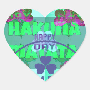 Festive Shamrock Captivating St. Patrick's Floral  Heart Sticker