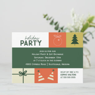 Festive Shapes Invitation