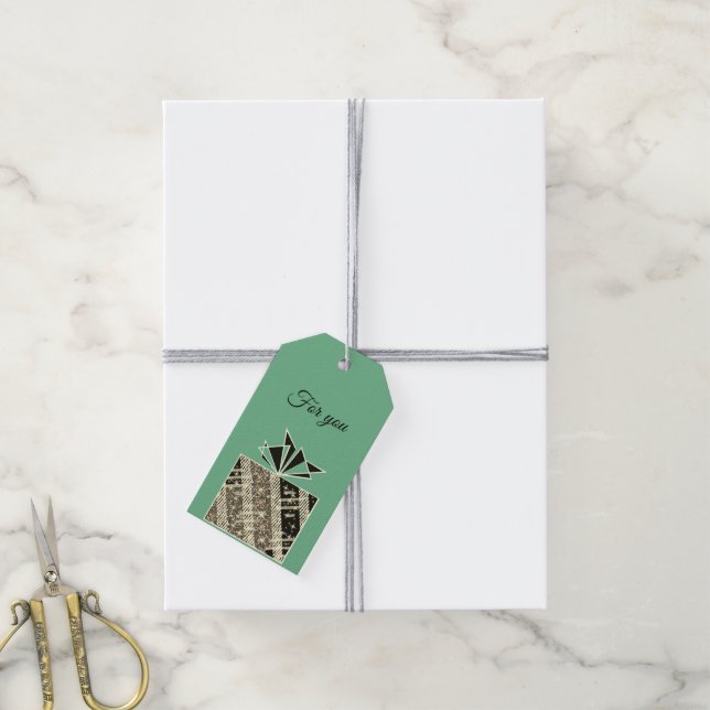 Festive shiny gift tags (With Twine)