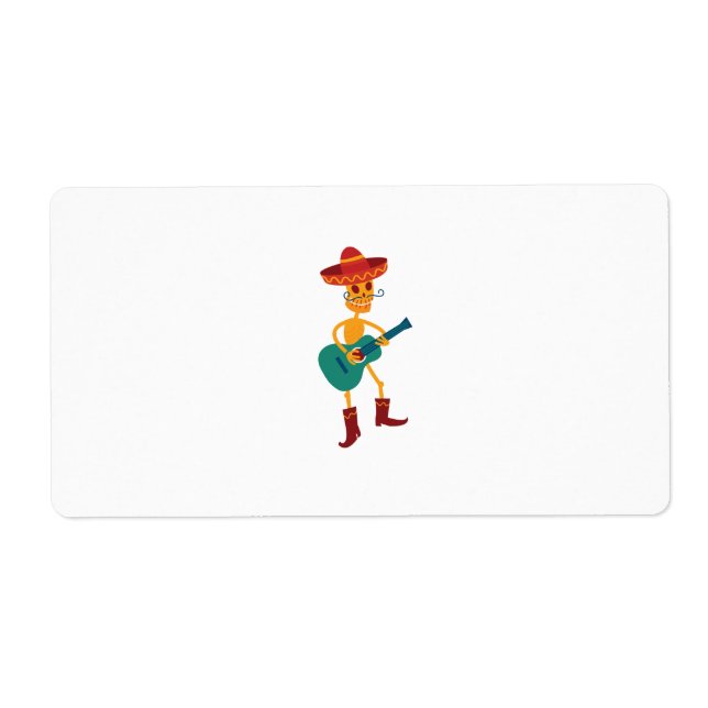 Festive Skeleton Guitar Player (Front)