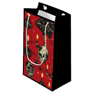 Festive Skull Gift Bag 