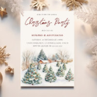 Festive Snow Cabins & Tree Christmas Party