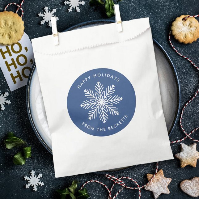 Festive Snowflake Christmas Holiday Favour Bag (Creator Uploaded)