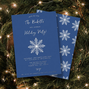 Festive Snowflake Christmas Holiday Party Real