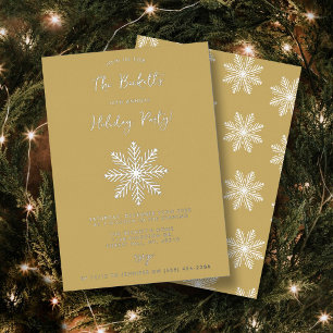 Festive Snowflake Christmas Holiday Party Real