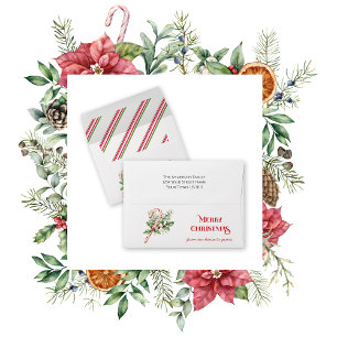 Festive Snowflakes Wrapped Gift Christmas Envelope