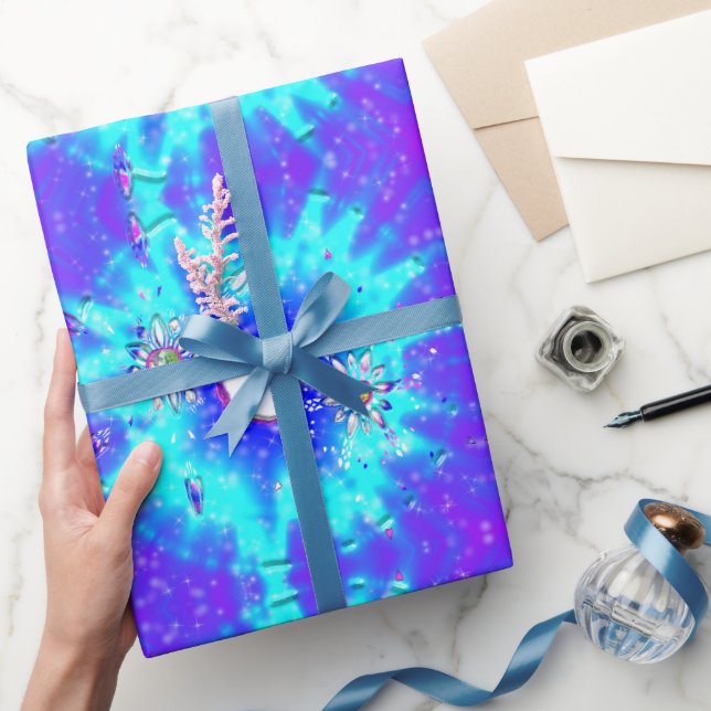 Festive snowflakes wrapping paper (Gifting)