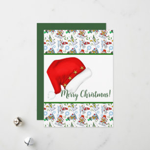 Festive snowman and holiday cheer card