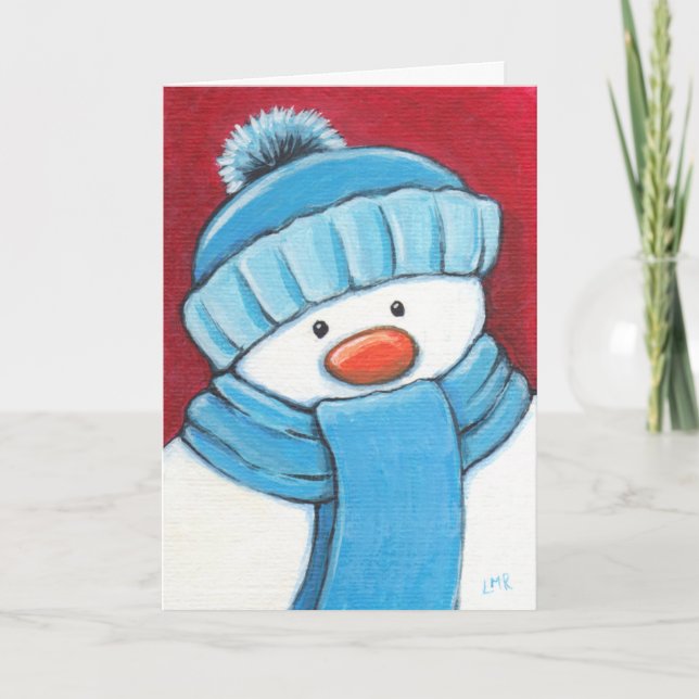 Festive Snowman Christmas Card (Front)