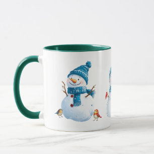 "Festive Snowman Christmas Mug" Mug