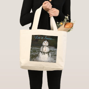 Festive Snowman Tote Bag