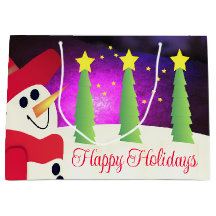 Festive Snowman With Red