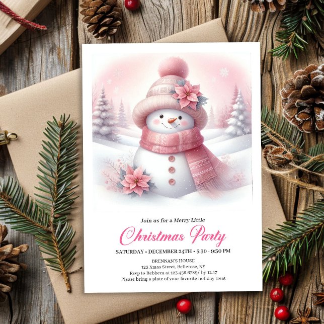 Festive Snowy Forest Kids Digital Download Xmas Invitation (Festive Snowy Forest Kids Digital Download Christmas Invitation

)