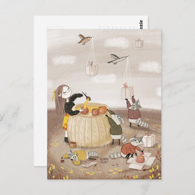 Festive Soup by Alexandra Dikaia Postcard (Front/Back)