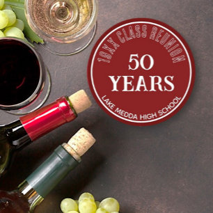 Festive, Special 50th class reunion coaster