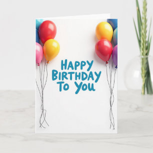 Festive Spheres Birthday Card