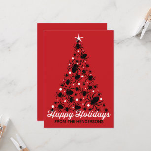 Festive Spider Christmas Tree Card