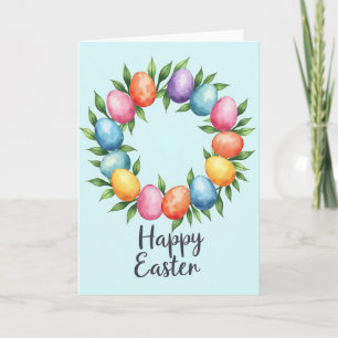 Festive Spring Eggs Greeting Card