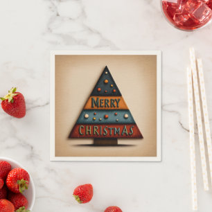 🎄 Festive Square Paper Coaster 🎄 Napkin