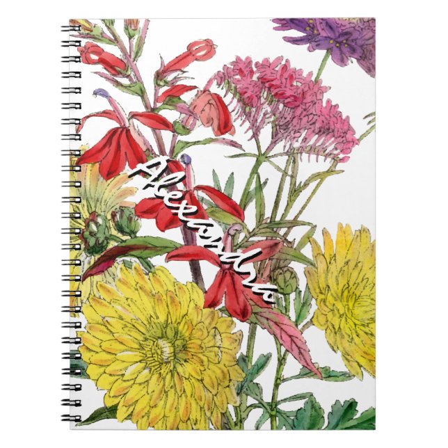 Festive Sring Floral Gifts Notebook (Front)