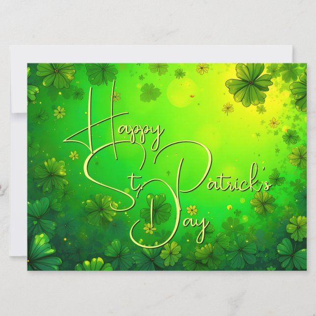 Festive St. Patrick’s Day Greetings (Front)
