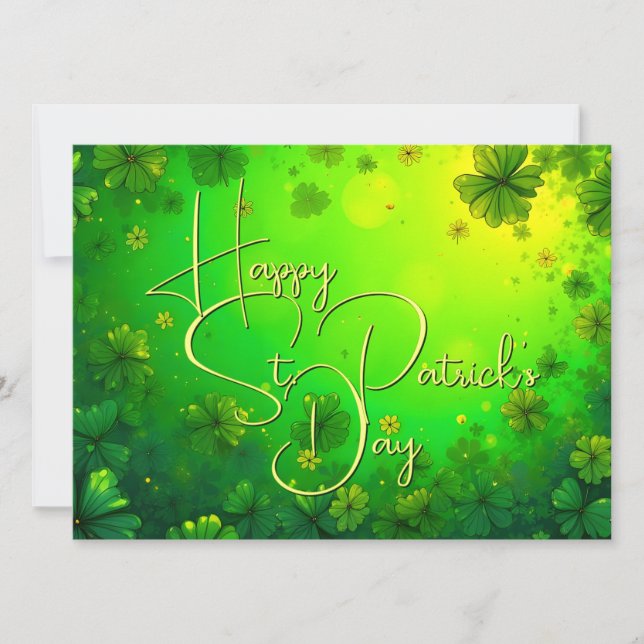 Festive St. Patrick’s Day Greetings (Front)