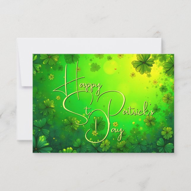 Festive St. Patrick’s Day Greetings (Front)
