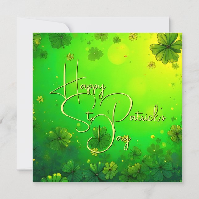 Festive St. Patrick’s Day Greetings (Front)